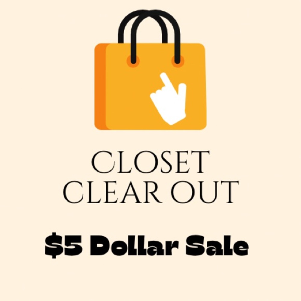 Im clearing out my closet to make room for new items! Everything is $5